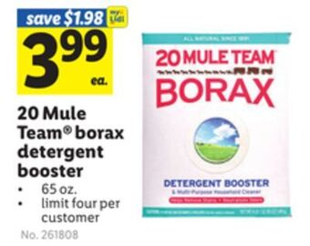 Lidl Mule team borax detergent booster offer