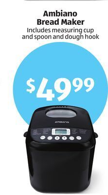 Aldi Ambiano bread maker offer