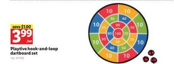 Lidl Playtive hook-and-loop dartboard set offer