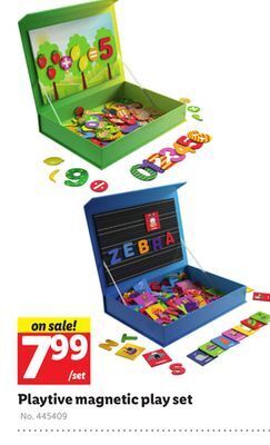 Lidl Playtive magnetic play set offer