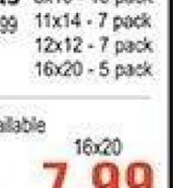 Hobby Lobby Super value pack canvas offer
