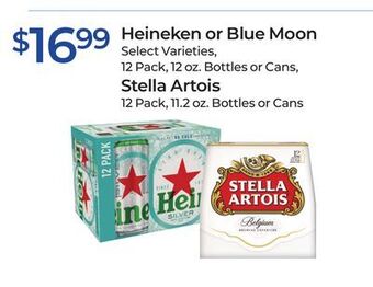 Rite Aid Heineken or blue moon , stella artois offer