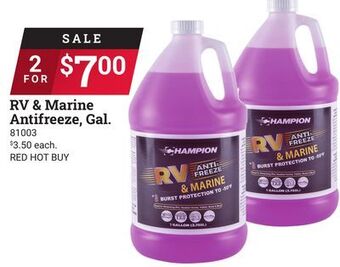 Ace Hardware Rv & marine antifreeze, gal offer