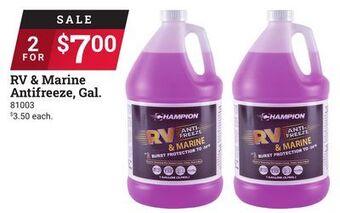 Ace Hardware Rv & marine antifreeze, gal. offer