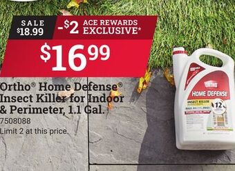 Ace Hardware Ortho home defense insect killer for indoor & perimeter, 1.1 gal. offer