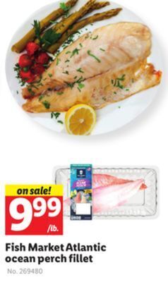 Lidl Fish market atlantic ocean perch fillet offer