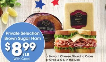 Kroger Private selection brown sugar ham offer