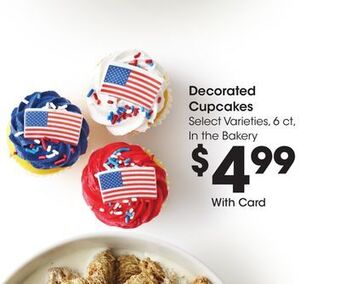 Kroger Decorated cupcakes offer