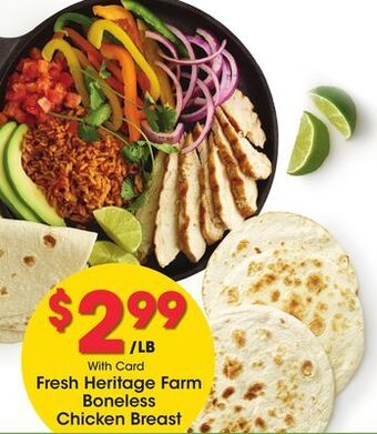 Kroger Fresh heritage farm boneless chicken breast offer