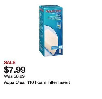 Petsmart Aqua clear 110 foam filter insert offer
