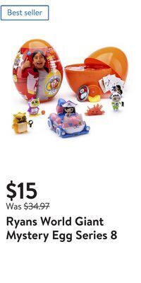 Walmart Ryans world giant mystery egg series 8 offer