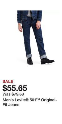 Kohl's Men's levi's 501 original-fit jeans offer