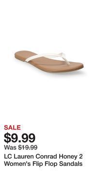 Kohl's Lc lauren conrad honey 2 women's flip flop sandals offer