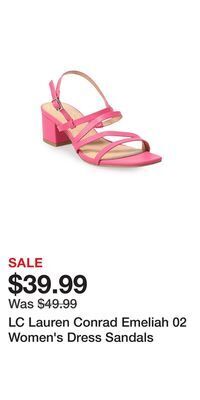 Kohl's Lc lauren conrad emeliah 02 women's dress sandals offer