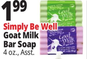Ocean State Job Lot Simply be well goat milk bar soap offer
