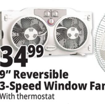 Ocean State Job Lot Penguin 9 twin window fan offer