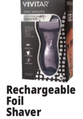 Ocean State Job Lot Vivitar stay smooth rechargeable foil shaver offer