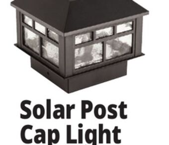 Ocean State Job Lot Solar led post cap light, 5.25 offer