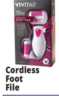 Ocean State Job Lot Vivitar silky smooth cordless foot file offer