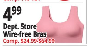 Ocean State Job Lot Dept. store wire-free bras offer