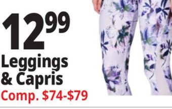 Ocean State Job Lot Leggings & capris offer