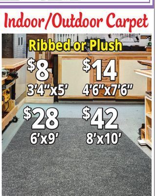 Ocean State Job Lot Indoor/outdoor carpet offer