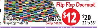 Ocean State Job Lot Flip flop doormat offer