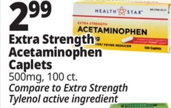 Ocean State Job Lot Health star 500 mg acetaminophen pain reliever, 100 caplets offer