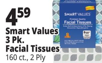Ocean State Job Lot Smart values 3 pk. facial tissues offer