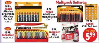 Ocean State Job Lot Multipack batteries offer