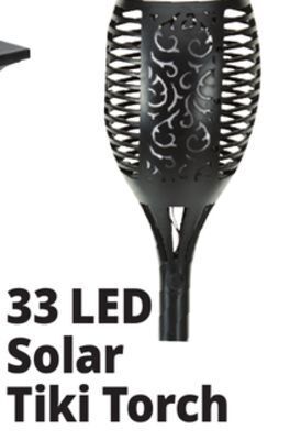Ocean State Job Lot Led solar powered flickering flame tiki torch light offer