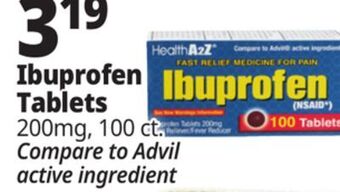 Ocean State Job Lot Ibuprofen tablets offer