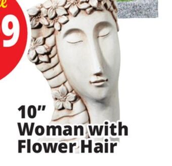Ocean State Job Lot 10 woman with flower hair offer