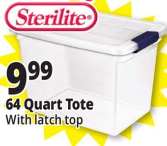 Ocean State Job Lot Sterilite latch top storage box, 64 qt offer