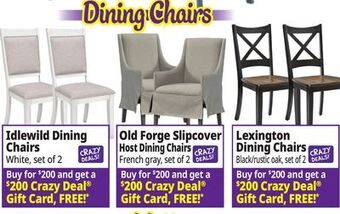 Ocean State Job Lot Dining chairs offer