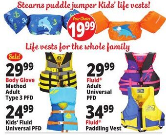 Ocean State Job Lot Life vests offer