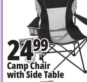 Ocean State Job Lot Oversized folding camp chair with side table offer
