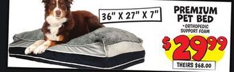 Ollie's 36 x 27 x 7 premium pet bed offer