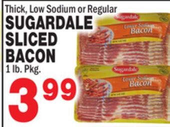 Bravo Supermarkets Sugardale sliced bacon offer