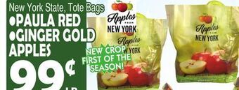 Bravo Supermarkets Paula red, ginger gold apples offer