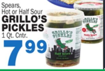 Bravo Supermarkets Grillo's pickles offer