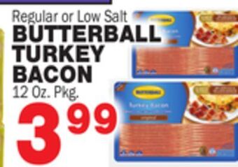 Bravo Supermarkets Butterball turkey bacon offer