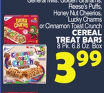 Bravo Supermarkets Toast crunch cereal treat bars offer