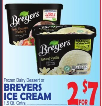 Bravo Supermarkets Breyers ice cream offer