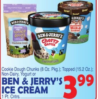 Bravo Supermarkets Ben & jerry's ice cream 1 pt. cntrs offer