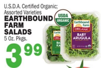 Bravo Supermarkets Earthbound farm salads offer