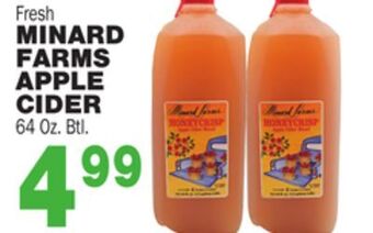 Bravo Supermarkets Minard farms apple cider offer