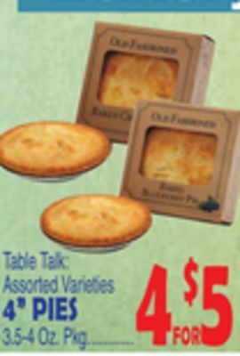 Bravo Supermarkets 4 pies offer