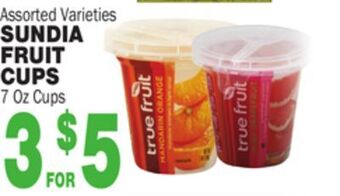 Bravo Supermarkets Sundia fruit cups offer