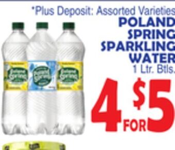 Bravo Supermarkets Poland spring sparkling water offer